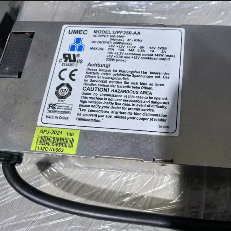 UMEC 250W UPF250-AA APJ-3021거새 원본 전원공급장치는 새 처럼 작동