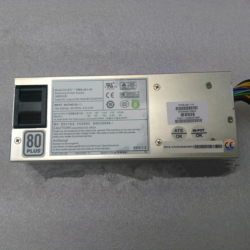 PSU 스위칭 전원공급장치 PWS-201-1H Supermicro 1U 200W