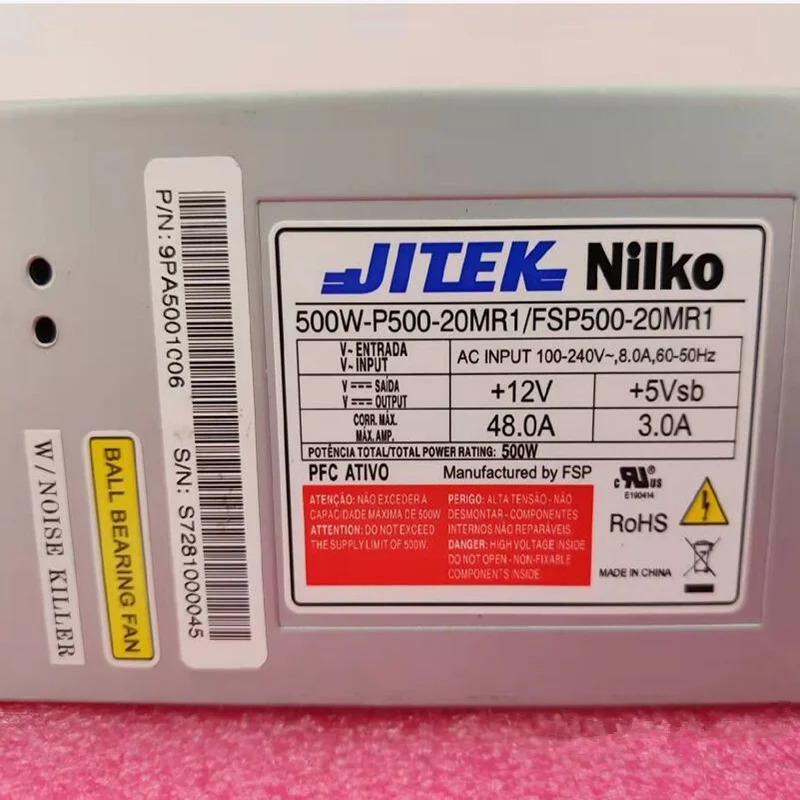JITELK/FSPPSU 500W 전원공급장치 FSP500-20MR1 신