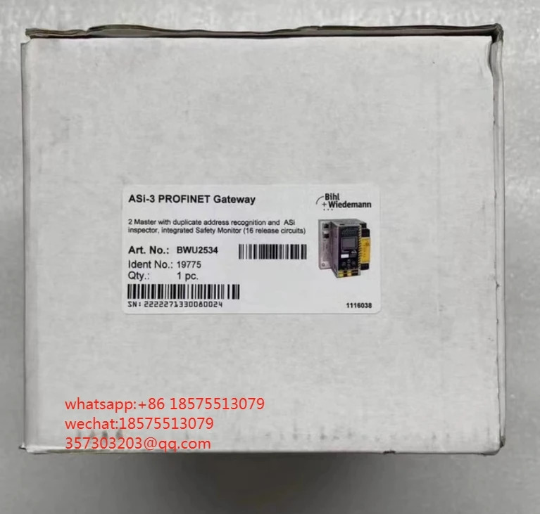 Wiedemann ASi-3 PROFINET 게이트웨이 19775 BWU2534