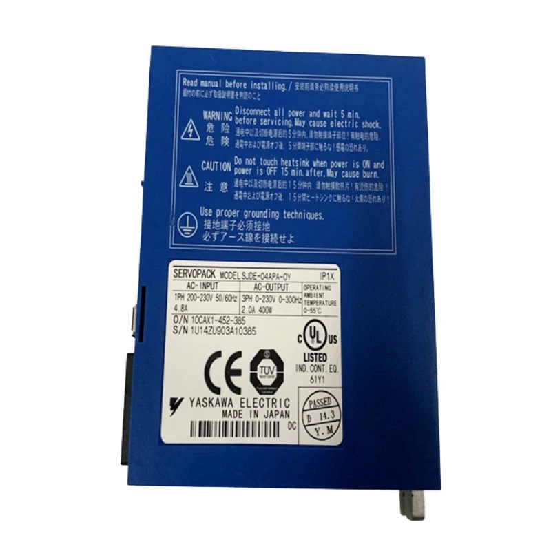 SJDE-04APA-OY Yaskawa 서보 드라이브 신속