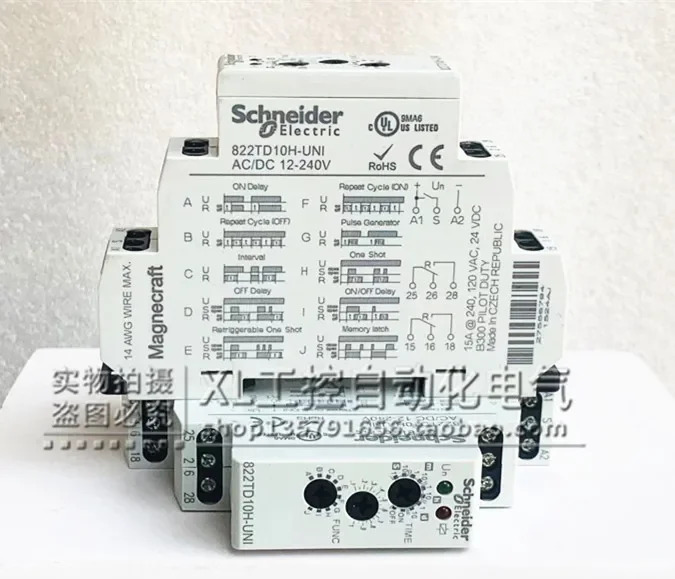 오리지널 슈나이더 시컨트롤러 822TD10H-UNI AC/DC12-240V