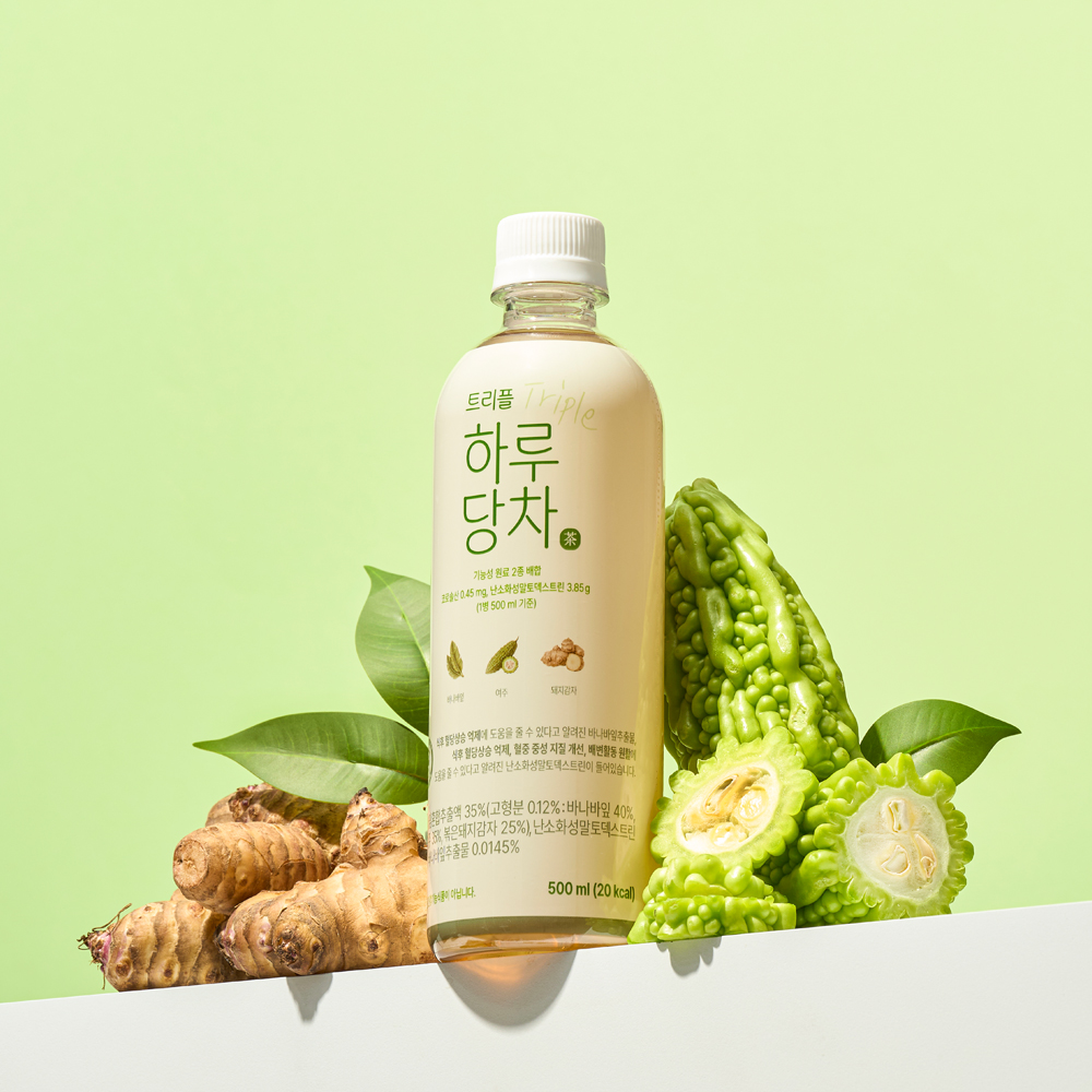 케어웰 트리플 하루당차 기능성표시식품 바나바잎 여주 돼지감자차 500ml, 20개 - 상품 이미지