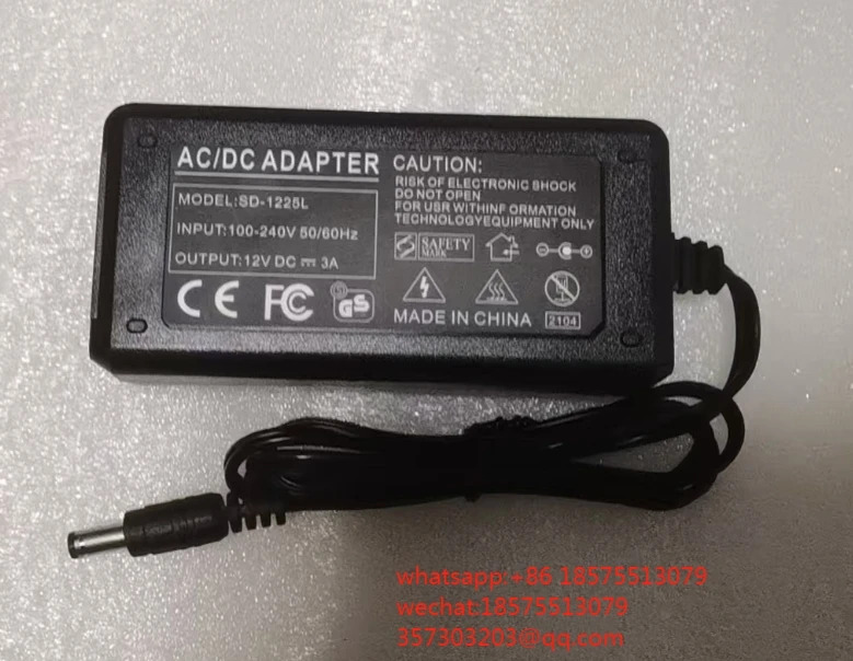 SD-1225L 출력 12VDCm3A 입력 100-240V 50Hz 60Hz
