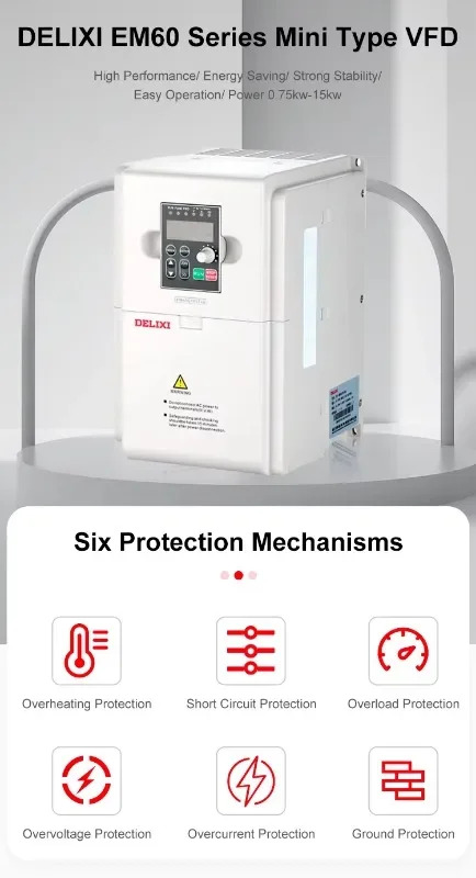 산업제어 상위Vfd 인버터 3상2.2kw 11kw 가변 주파수 드라이버