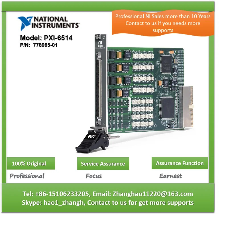 NI PXI-6514 778965-01 PXI 디지털 입출력 DAQ 신호 조절