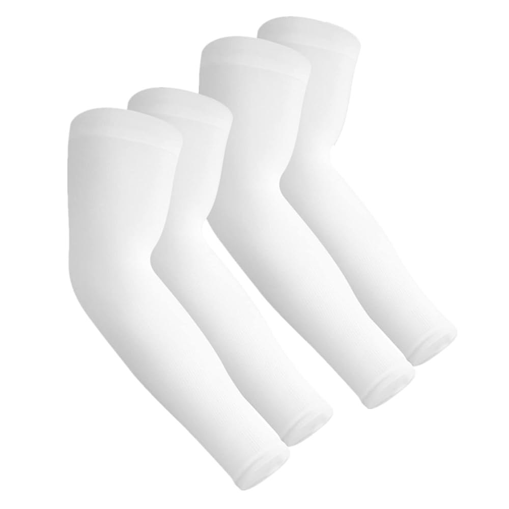 에이젠드 선 프로텍션 쿨링 팔 소매 압박 - 타투 커버 남성 여성 청소년용 슬리브 1 4 Pairs - Black & White - 상품 이미지