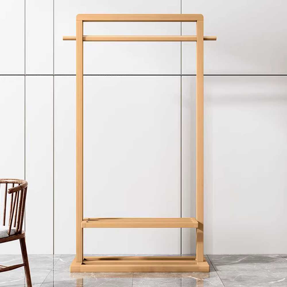 나무 행거 옷걸이 드레스룸 간이 코트 의류 거는 랙 65cm 이미지 6