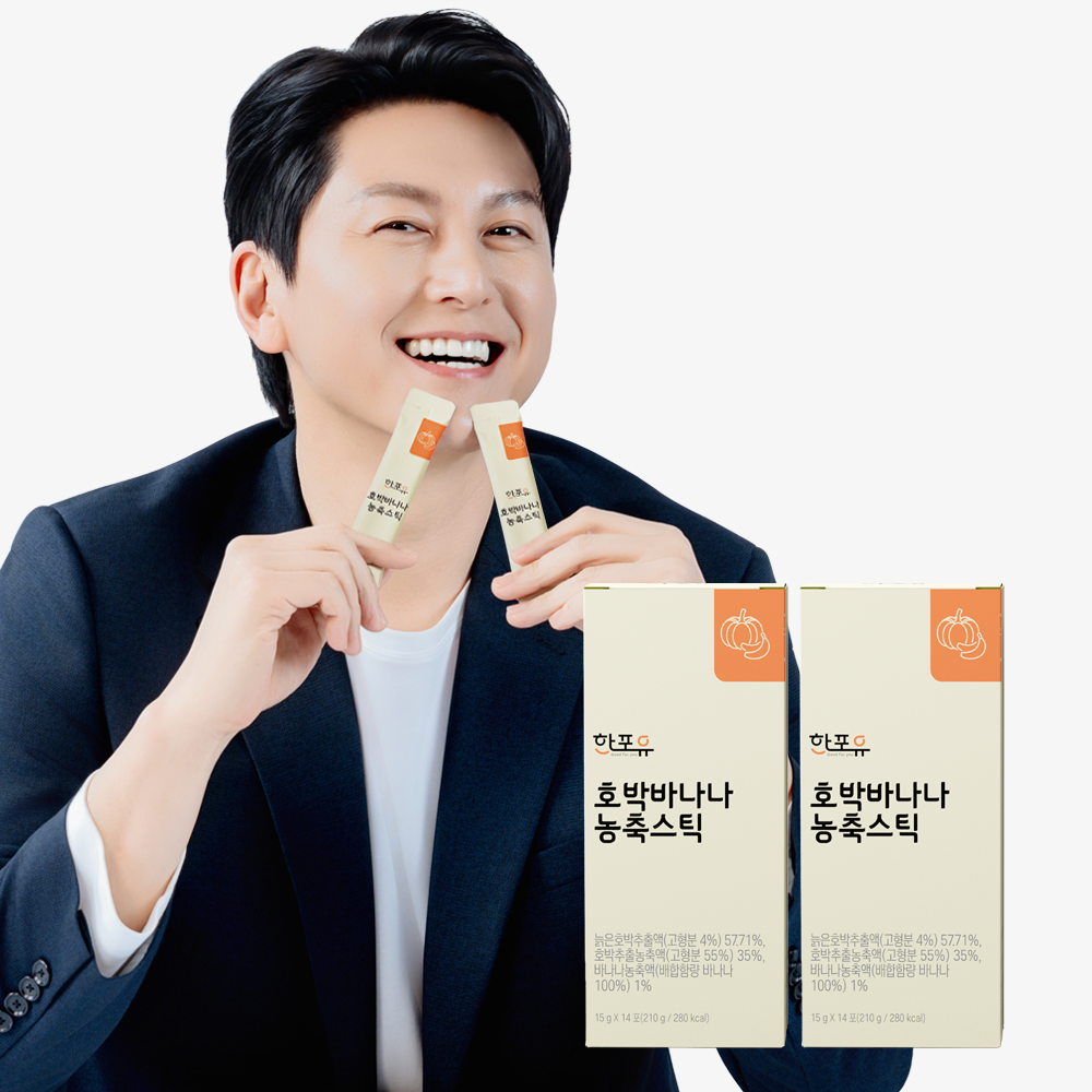 한포유 호박바나나 농축스틱 15g X 14포, 2개 - 상품 이미지