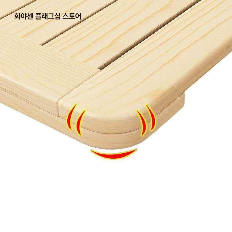 하드 딱딱한 매트리스 원목 나무 순수 2접이 긴변 목재 긴 쪽 2단 접이식 A 1000mmx1900mm - 상세 이미지 5
