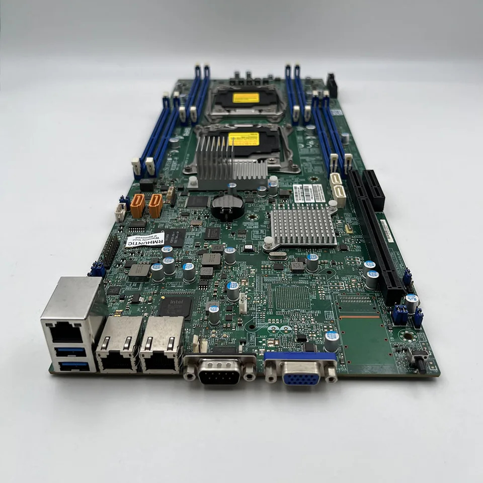 슈퍼마이크로 서버 마더보드X10DRT-H 2U 듀얼 소켓 R3 LGA2011 E5-2600 v4/v3 i350-AM2 포트 GbE LAN DDR4