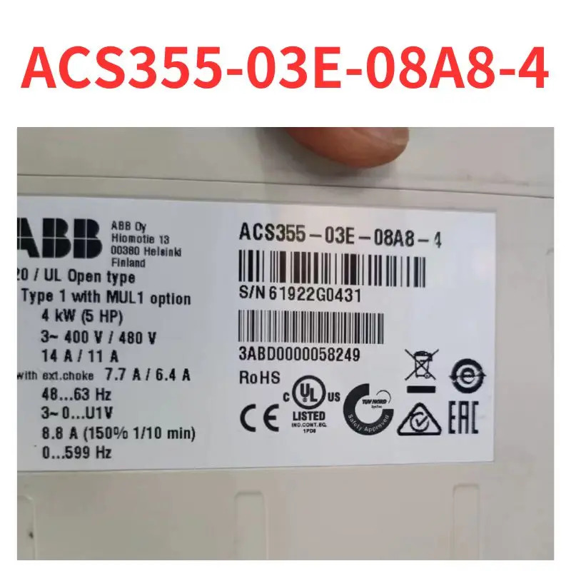 리퍼 ACS355-03E-08A8-4 주파수 변환기 완료