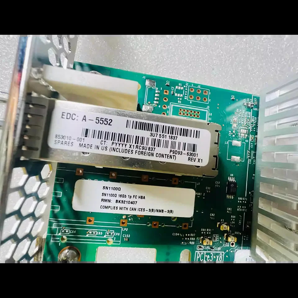 단일 전기 포트 HBA 파이버 채널 카드 QLE2690-hp호환 hp호환E SN1100Q P9D93A 853010-001 16GB