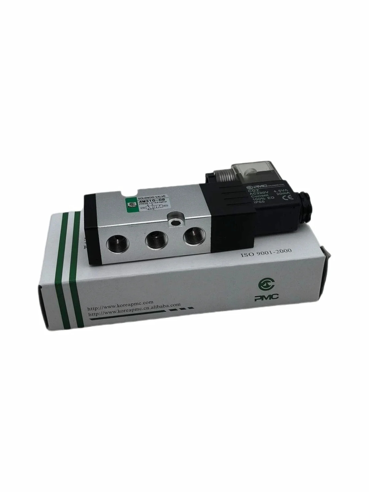 전자기 밸브 플레이트 DC24V 제어 AC220V 후진 4M310-10/08