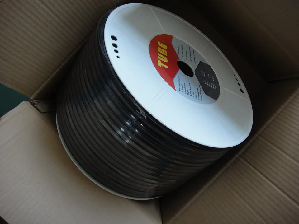 PU 소재 호스 블루 컬러 폴리우레탄 공압 에어 튜브 14mm 크기 100 미터