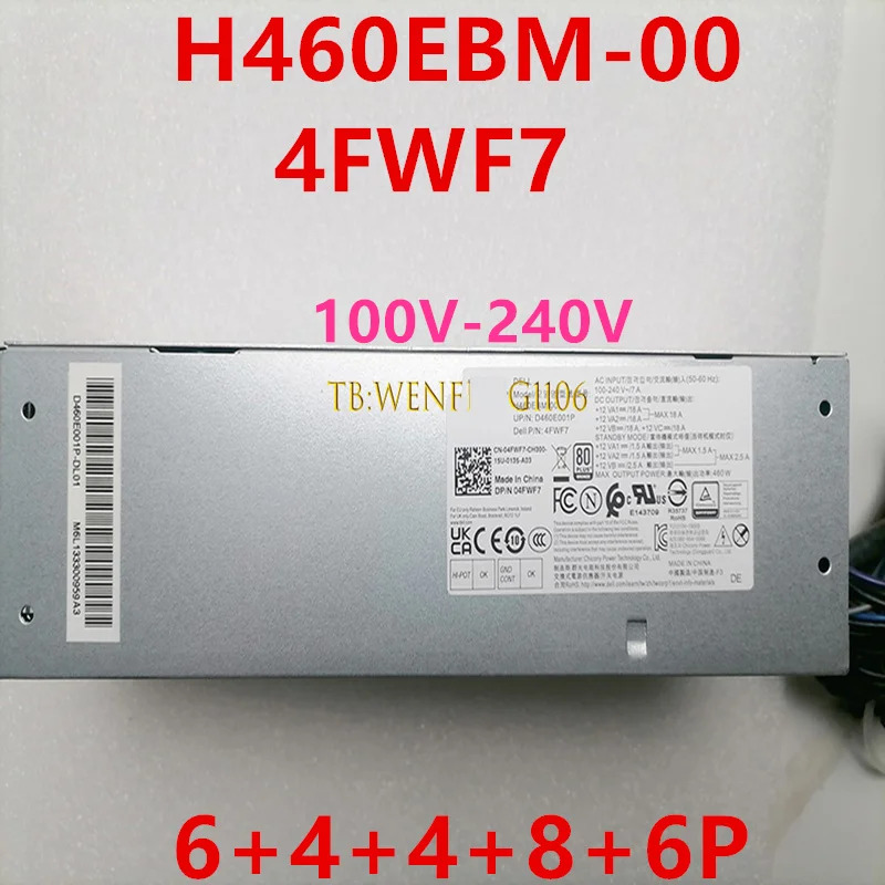 DELL 3046 3040 3050 5050 MT G5 5090 8940 6Pin 460W H460EBM-00 4FWF7 04FWF7 새 전원공급장치