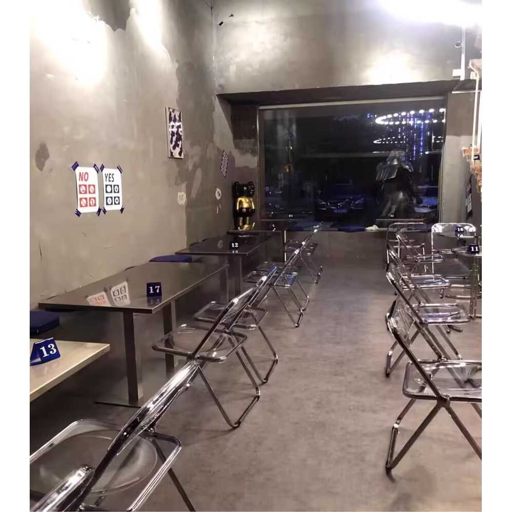 레스토랑 테이블 카페 업소용 스테인리스 식탁 협탁 100x60x74 - 상세 이미지 4