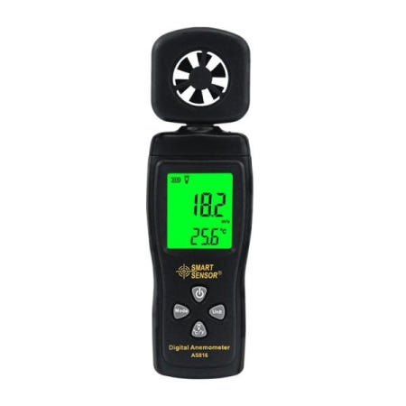 풍속 디지털풍속계 체감온도 일체형 AS-816 0.3~30m/s