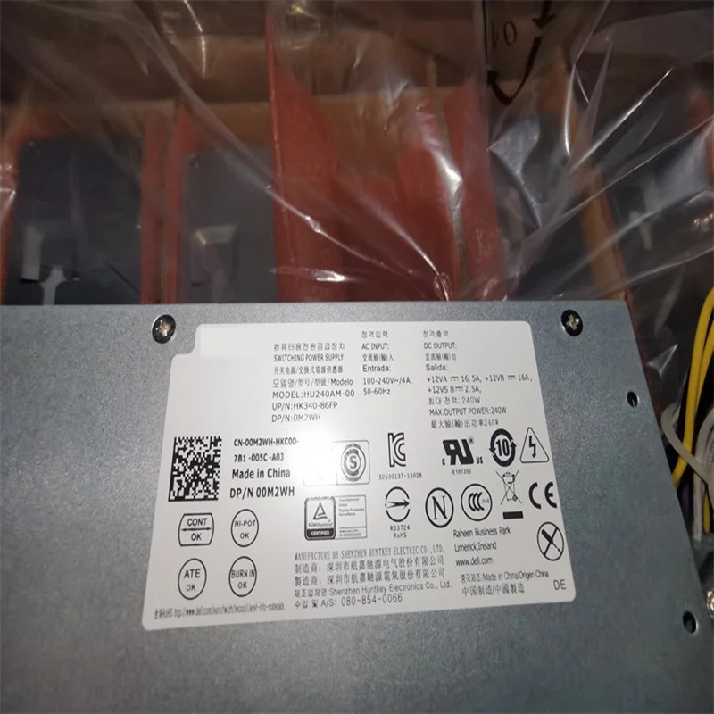 Dell 3040 5040 7040 8핀 240W 0M2WH HU240AM-00 H62JR 2P1RD 3RK5T NYX5D DHVJN 0G2JM새 전원공급장치