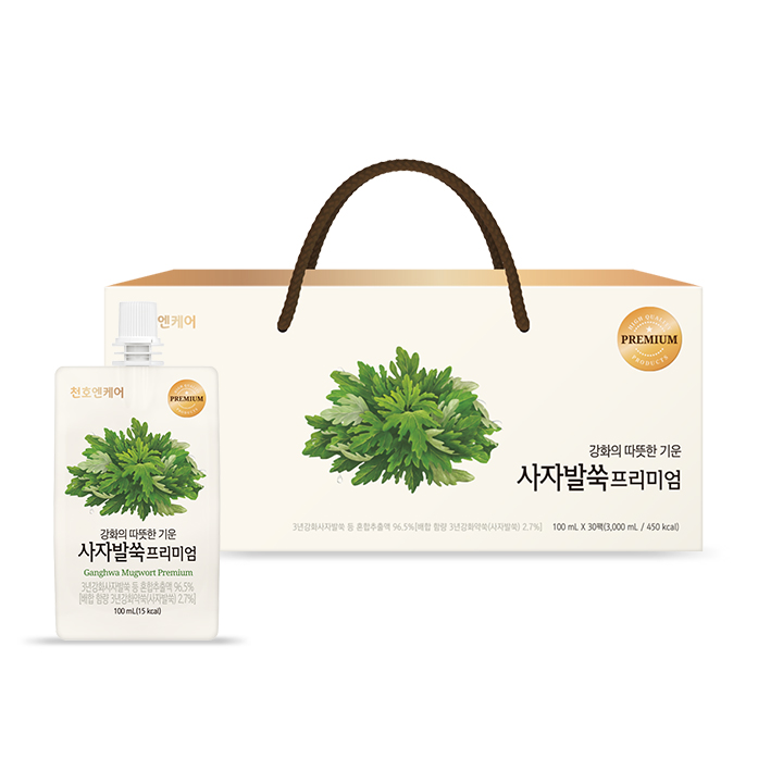 천호엔케어 사자발쑥즙 프리미엄 약쑥 진액 엑기스 건강즙 부모님 선물 100ml x 30팩 / 1박스 - 상품 이미지