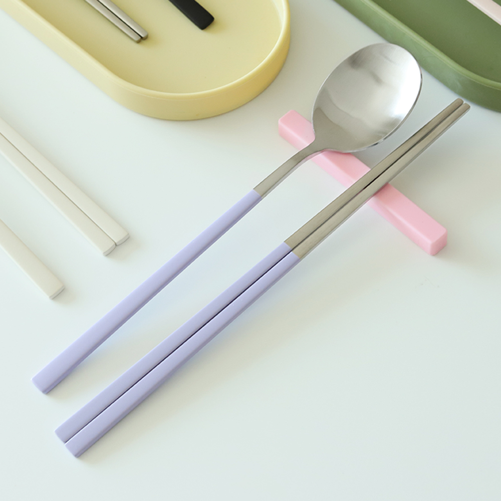 1+1 루엔 스텐 304 슬림 수저세트 6color 숟가락 젓가락 이미지 6