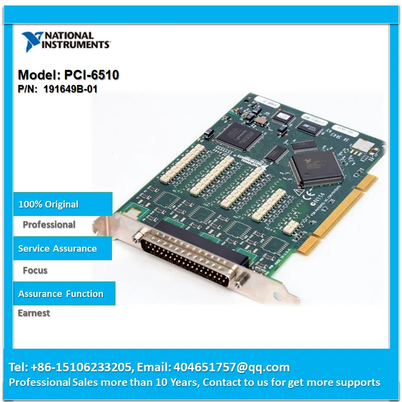 NI PCI-6510 저비산업디지털 I/O 모듈 191649B-01