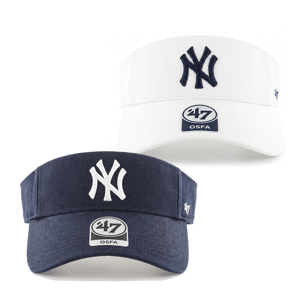 47브랜드 MLB 보스턴 뉴욕양키스 썬캡 모자 - 상품 이미지