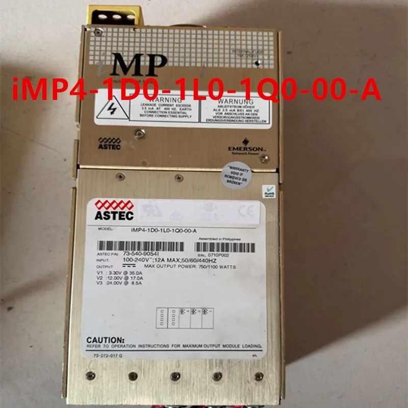 ASTEC 1100W iMP4-1D0-1L0-1Q0-00-A 740-9054I 리퍼 전원공급장치는 것처럼 작동