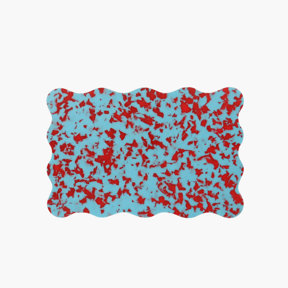 살림오늘 발레 컨페티 UPE 프리미엄 도마 웨이브 37X24.5, 오션루비 - 상세 이미지 3