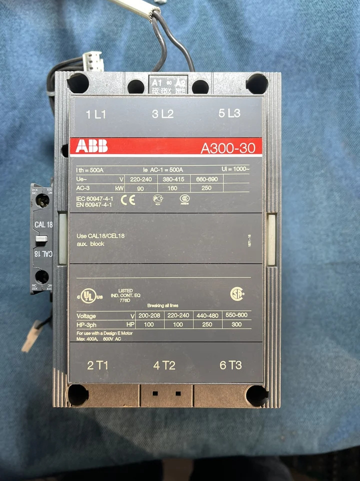 A300-30 ABB AC 접촉기 주파수 변환기 AC110 AC220V AC380 V