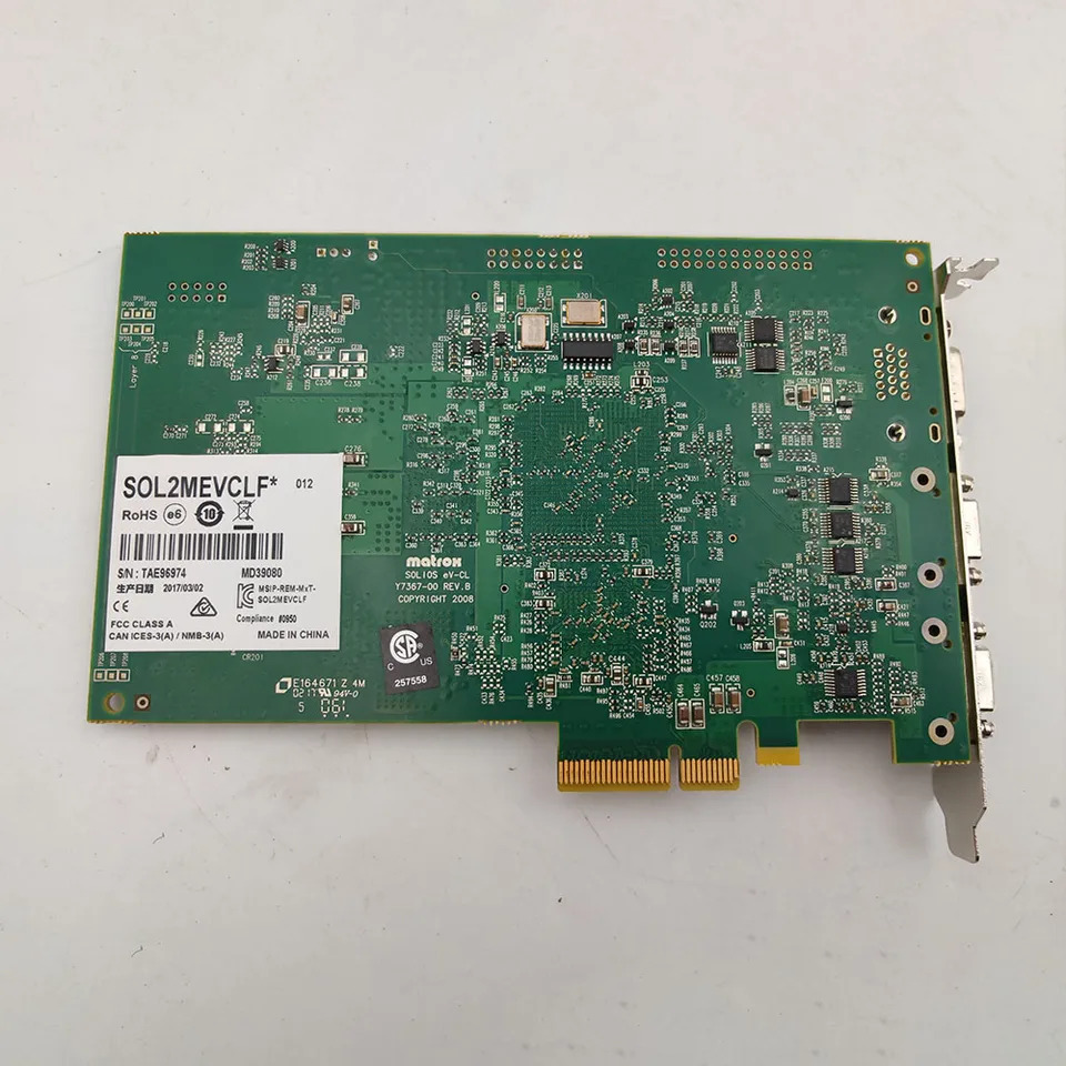 MATROX SOL2MEVCLF SOLIOS ev-CL Y7367-00 RE V.B PCIe 4 프레임 그래버