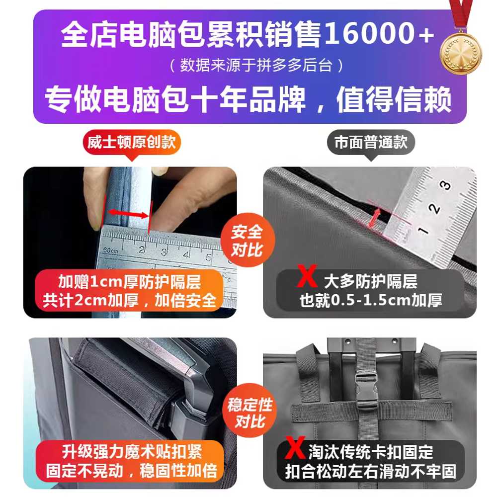 데스크탑 캐리어 해외출장 컴퓨터 보관용 케이스 가방 듀얼휠 - 상세 이미지 5