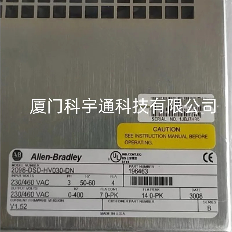 AB 로크웰 서보 드라이브 2098-DSD-HV030-DN