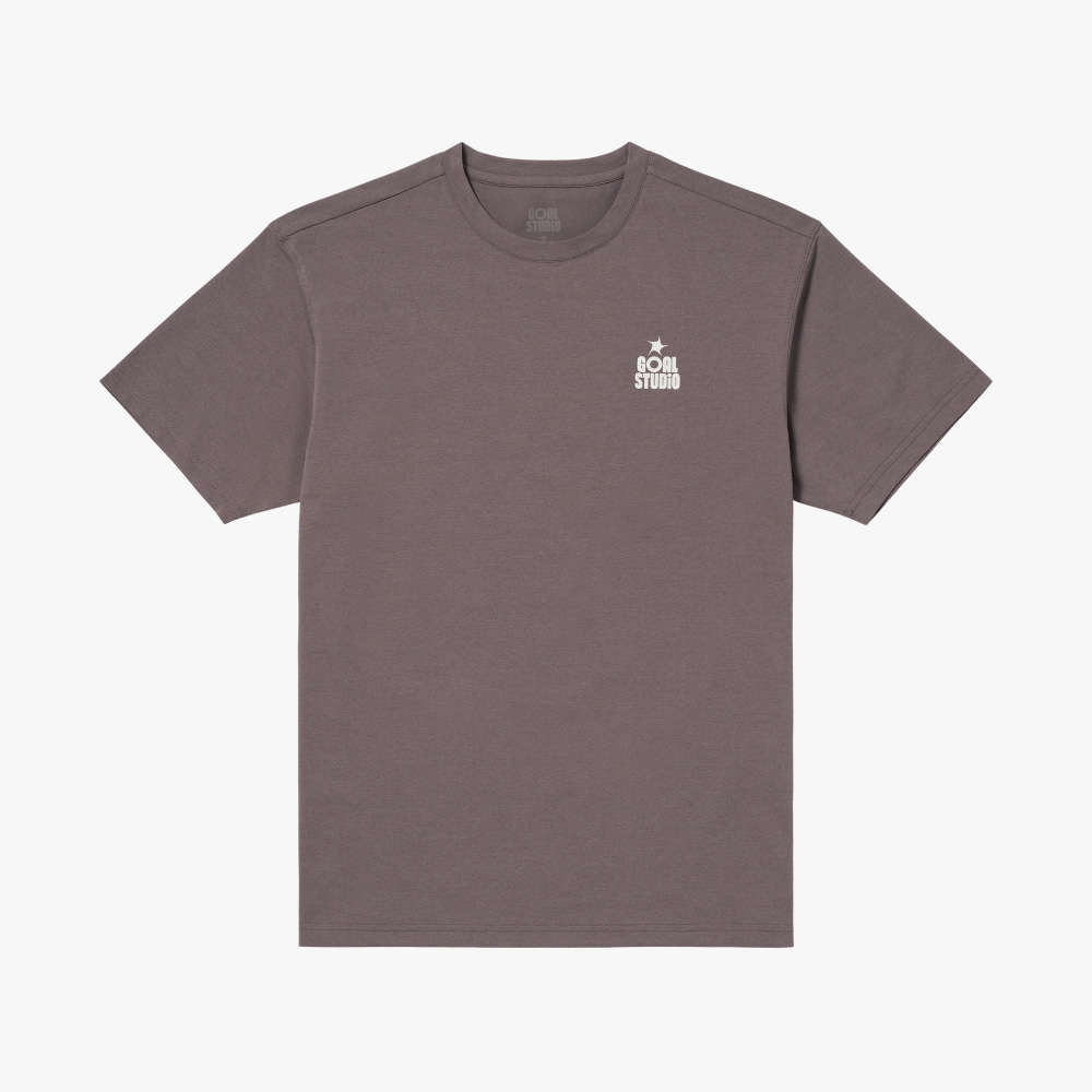 MS ESSENTIAL AIRDRY TEE-BROWN - 상품 이미지
