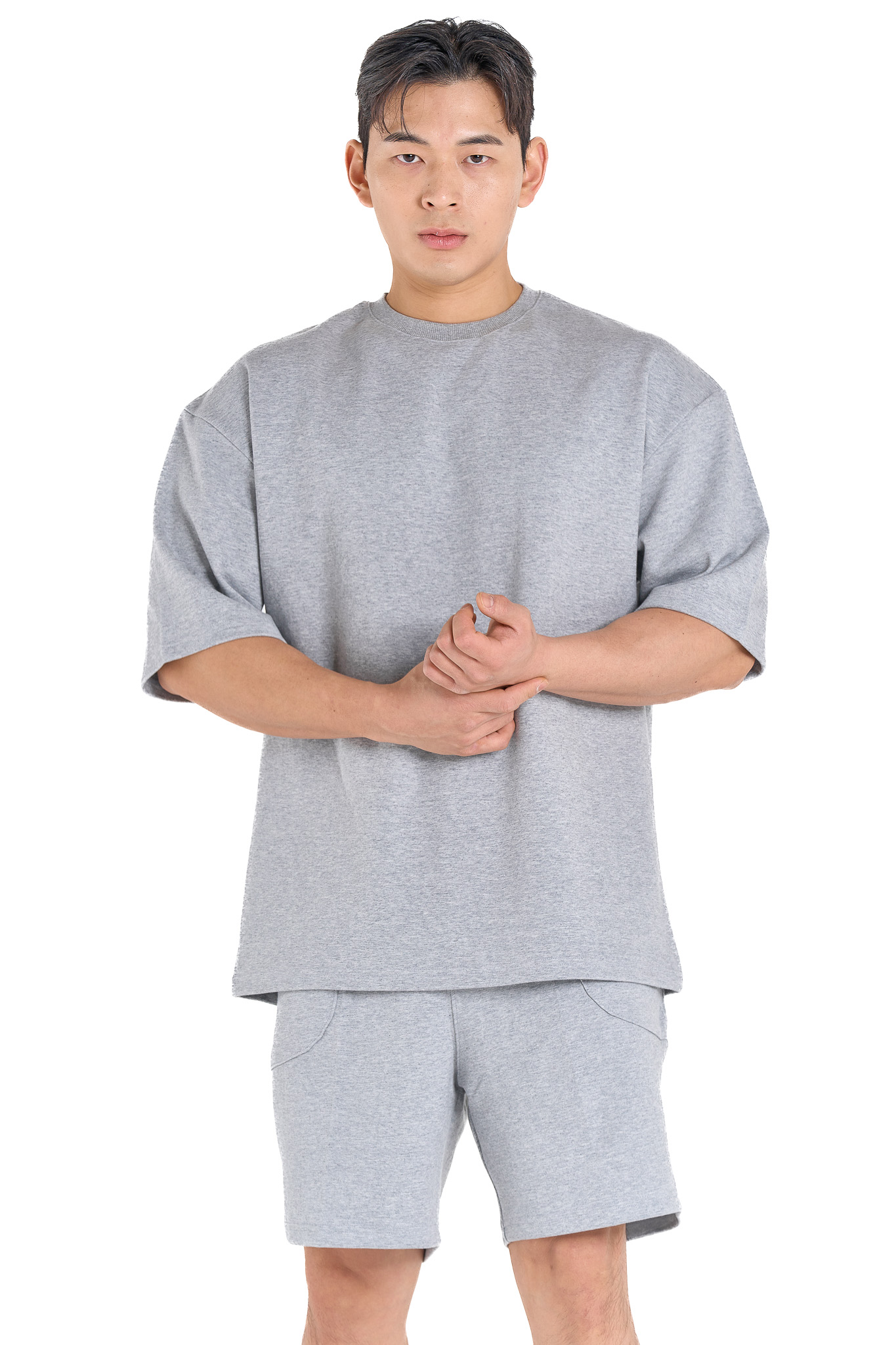 브이엔에프 특양면 헬스오버핏반팔 두꺼운반팔 이미지 6