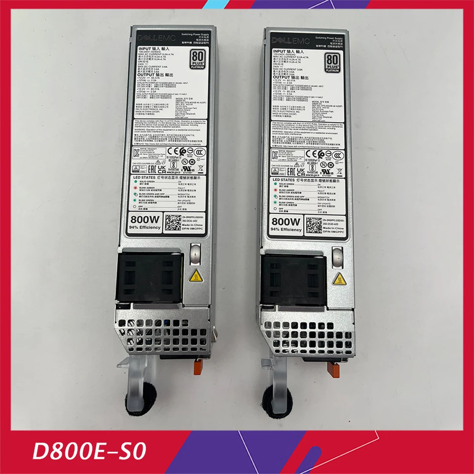 DELL D800E-S0 DPS-800AB-46 A MGPPC C8T2P 서버 전원 R450 R750 R650 R750XS 전 리퍼 800W