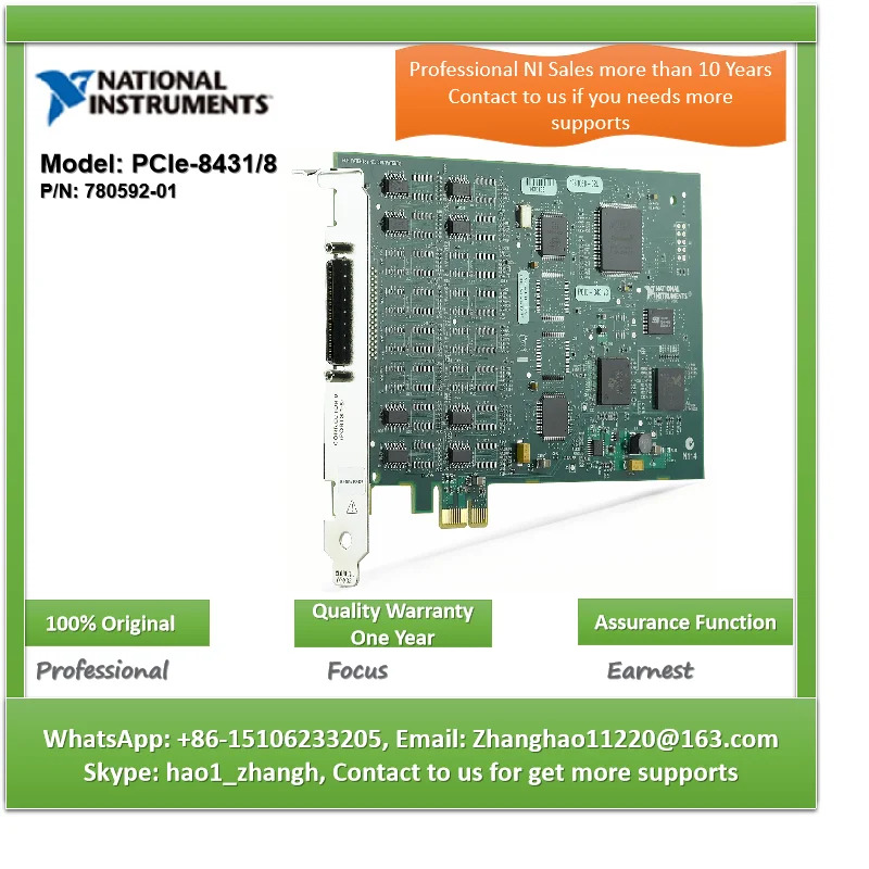 직렬 기기 제어 장치 NI PCIe-8431/8 780592-01