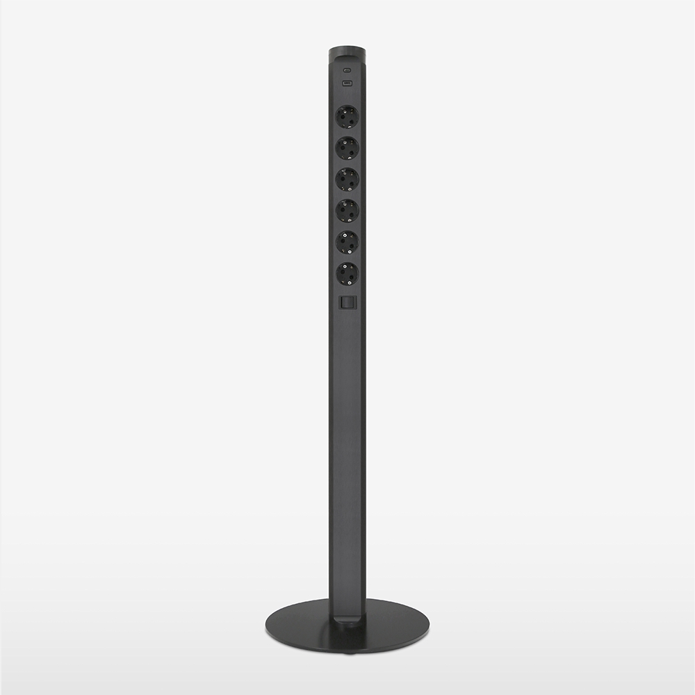 BIS 멀티콘센트 테이블 스탠드 6구 콘센트 USB 고속충전 멀티탭 MM602-1000-ST 이미지 7