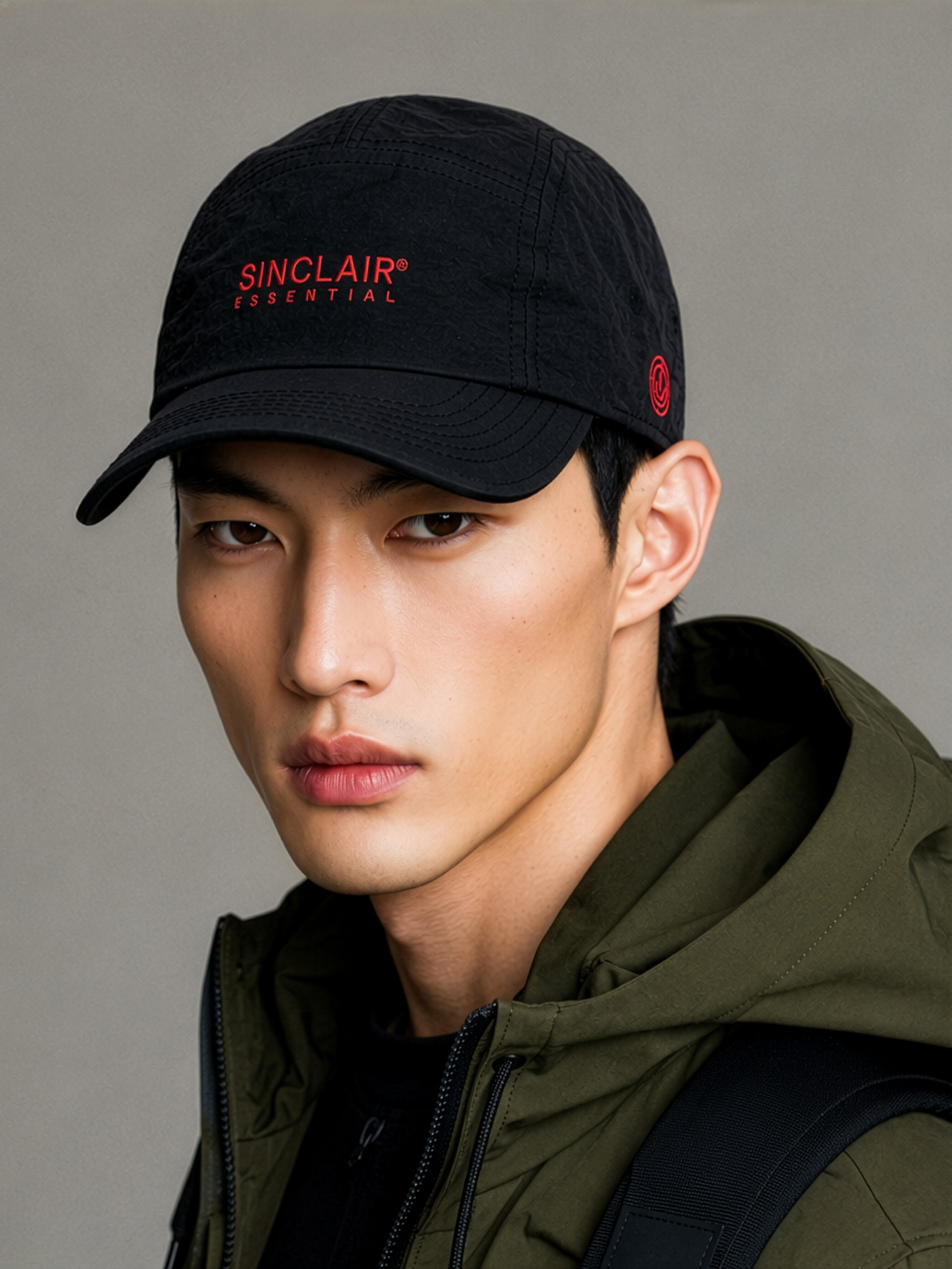 싱클레어 아이르 커브드 캠프 블랙 초경량 빅사이즈 모자 이미지 3