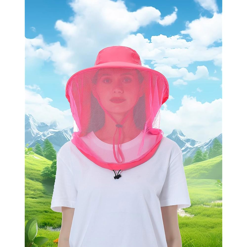 해변 하이킹 캠핑을 위한 포니테일 홀 넥 플랩이 있는 SENWAI 여성용 선햇 야외 자외선 차단 와이드 브림 낚시 모자 1 Sun Hat-black One Size - 상세 이미지 2
