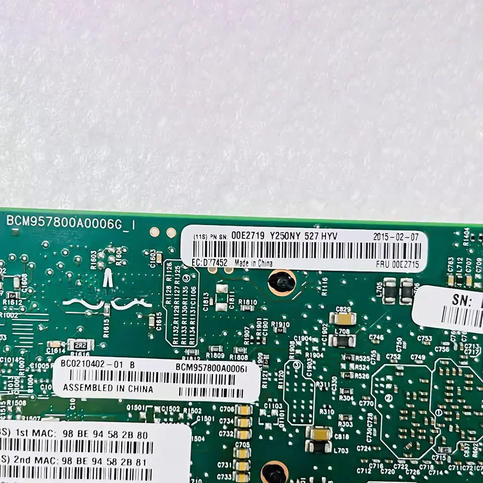 IBM EN0S/EN0U PCIe3기가비트 네트워크 카드Gbx2 1GbEx2 4 개전기 포트 00E2715 00E2719