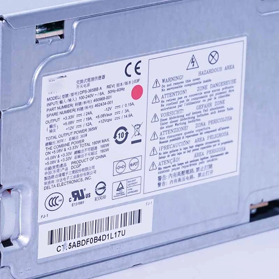 데스크탑 hp호환 DC7608 dc7800 7900 MT DPS-365BB A 462434-001 460968-001 전원공급장치 전체 리퍼