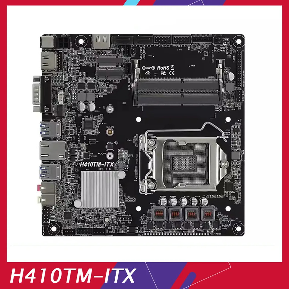 ASRock호환 H410TM-ITX ac 씬 미니 iTX 소형 폼 팩터올인원 마더보드