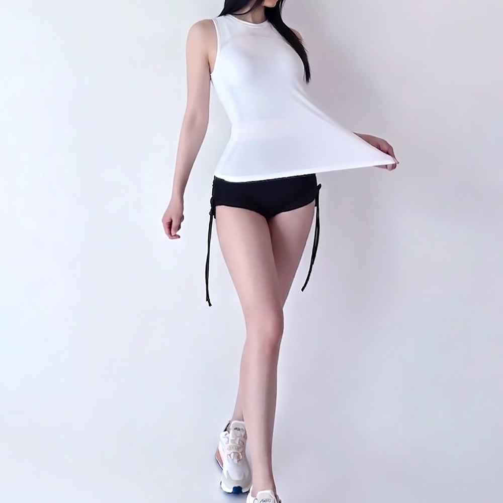 아나웨어 여성 러닝싱글렛 드라이핏 에어리 커버업 나시 탱크탑 마라톤복장 여자러닝상의 이미지 7