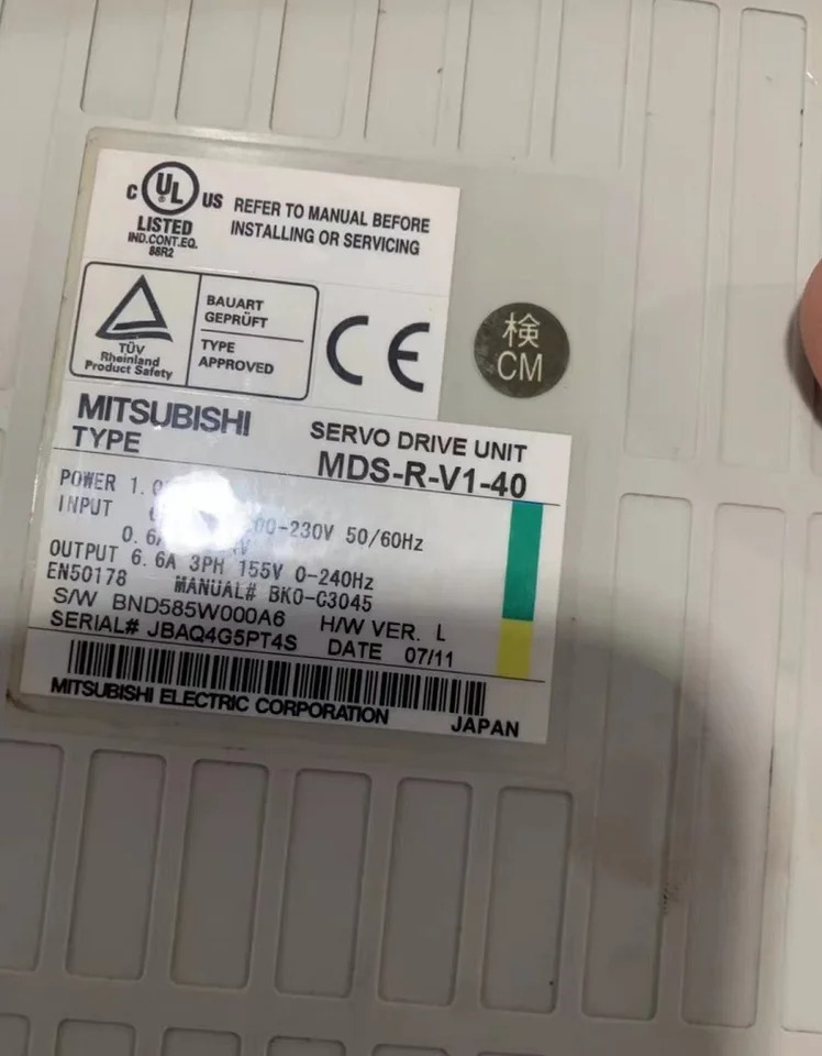 리퍼 MDS-R-V1-40 서보 드라이브 유닛 잘 기능
