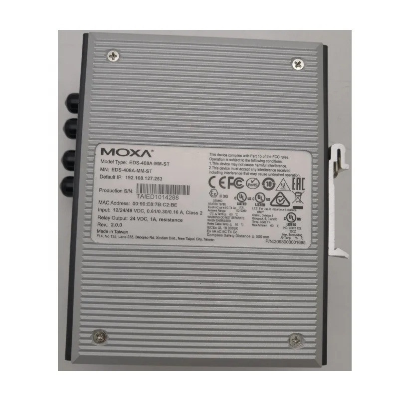 MOXA EDS-208A-MM-SC 비형 이더넷 스위치 6 10/100BaseTX 포트