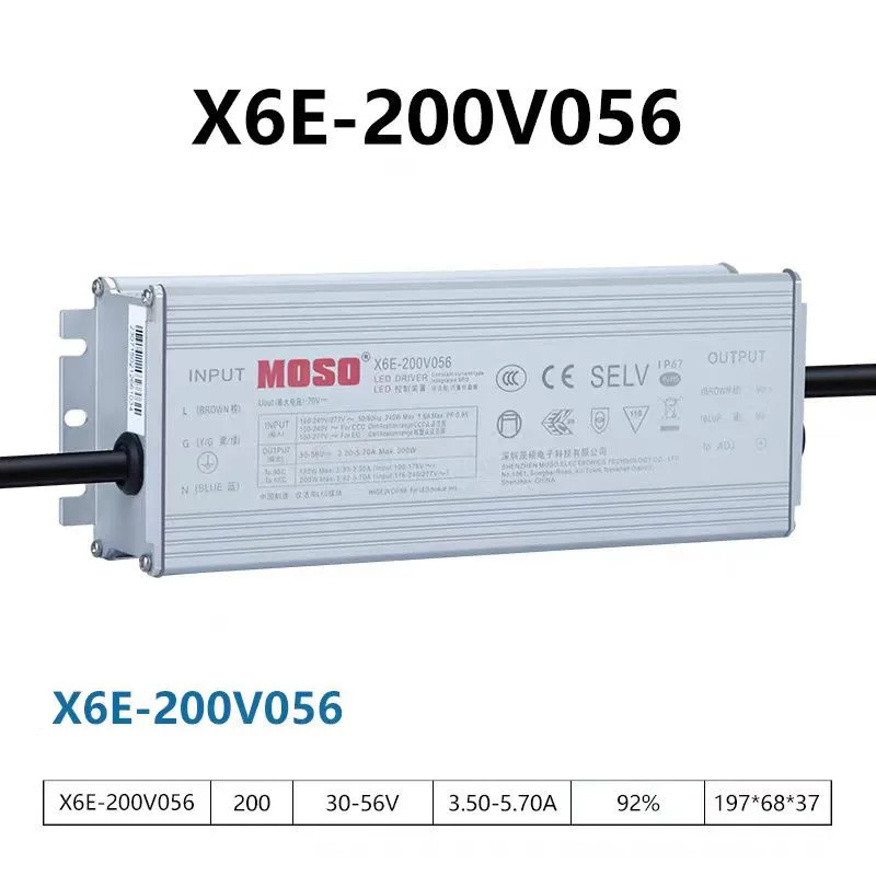 MOSO 오리지널 전원공급장치 28-56V 75W X6E-075V056 100W X6E-100V056 150W X6E-150V056 30-56V 200W X6E-200V056 X