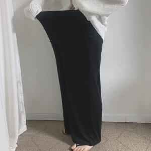[L-3XL] 빅사이즈 여름 찰랑이 와이드 냉장고바지 착용 후기 | 사이즈/핏 총정리 - 상품 이미지 3