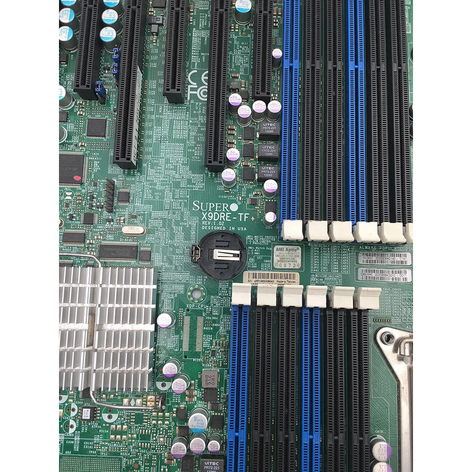 Supermicro X9DRE-TF X79 워크스테이션 마더보드 카드 슬롯 6 개 전 리퍼