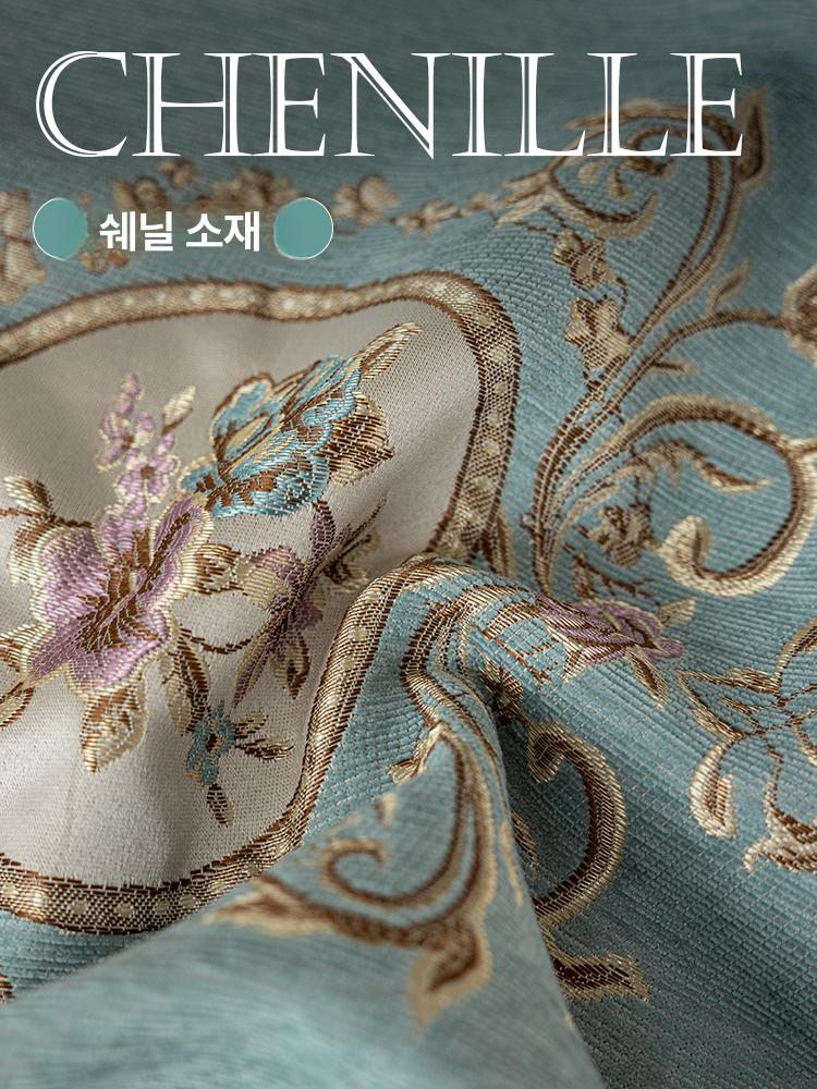 덮개 협탁보 북유럽테이블보 캠핑 테이블커버 빈티지 감성 플라워 탁자보 식탁천 - 상세 이미지 4